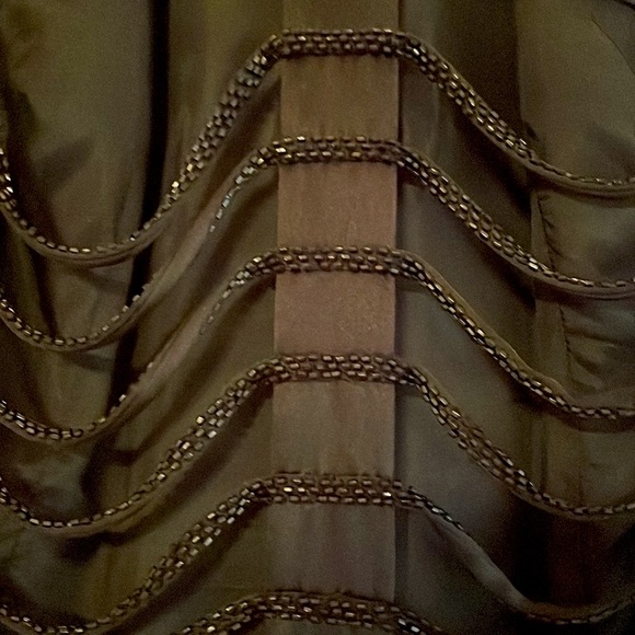 NWT Cache evening gown.  Black.  Backless. Beaded. Size 10.Sexy Bling. - Picture 4 of 16